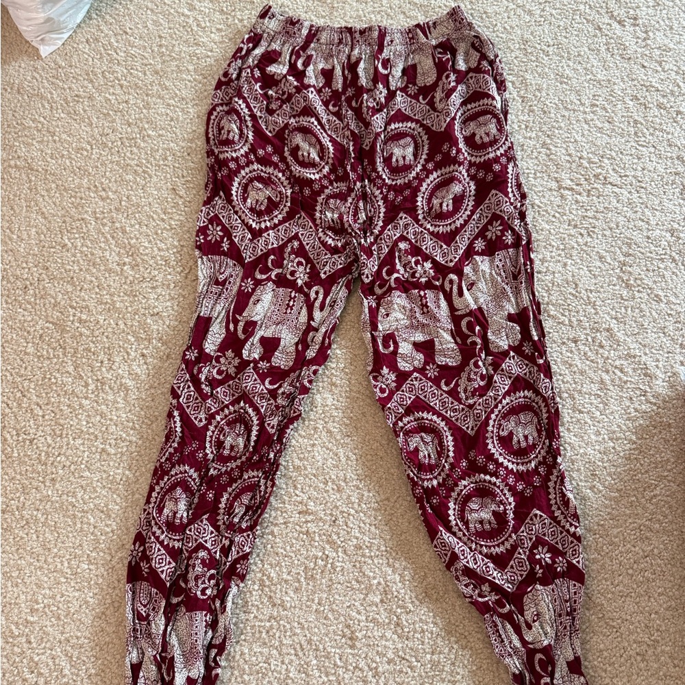 Bohemian Elephant Print Pants